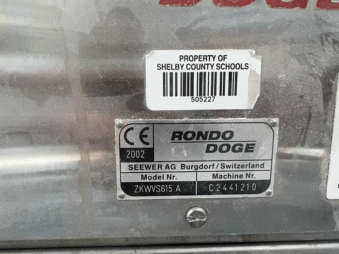 Used Rondo Smartline Bakery Die Cutting Line