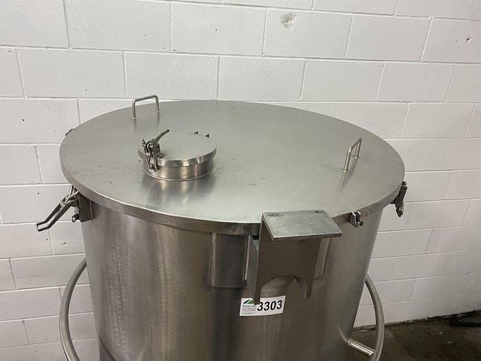 Used Cone-Bottom Tank With Lid