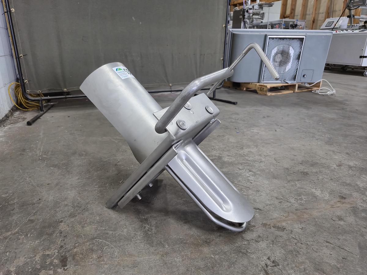 Used Rühle Original ER 1 Stainless Steel Netting and Film-Wrapping Machine