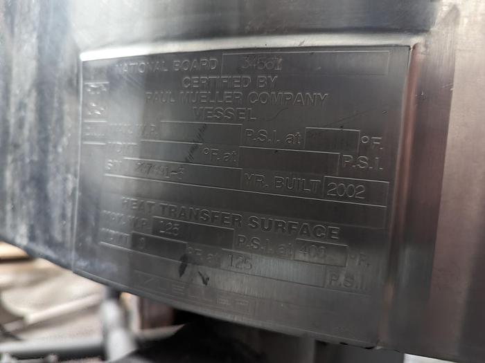 Used Breddo Likwifier Jacketed Mixer LORWWSS