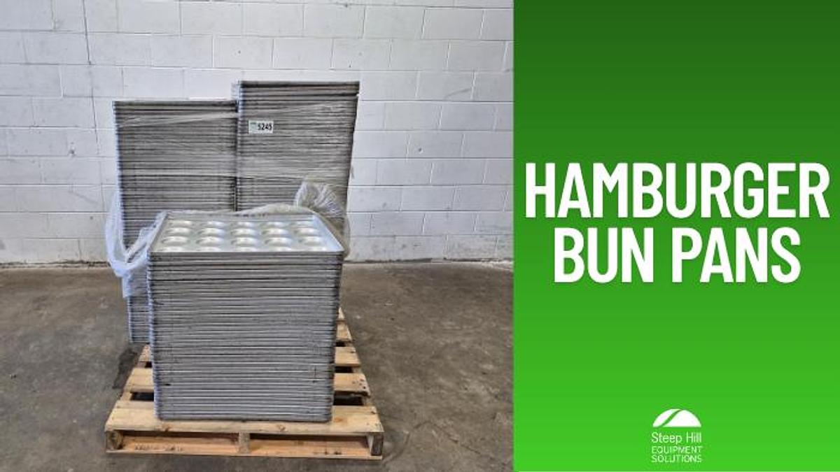 Used American Pan 20-Pocket Hamburger Bun Pan 