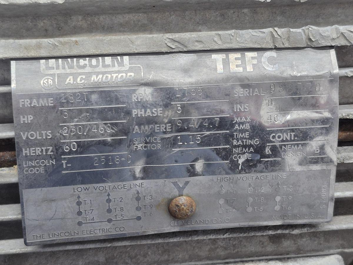 Used Regis 8.72 3 HP Centrifugal Pump