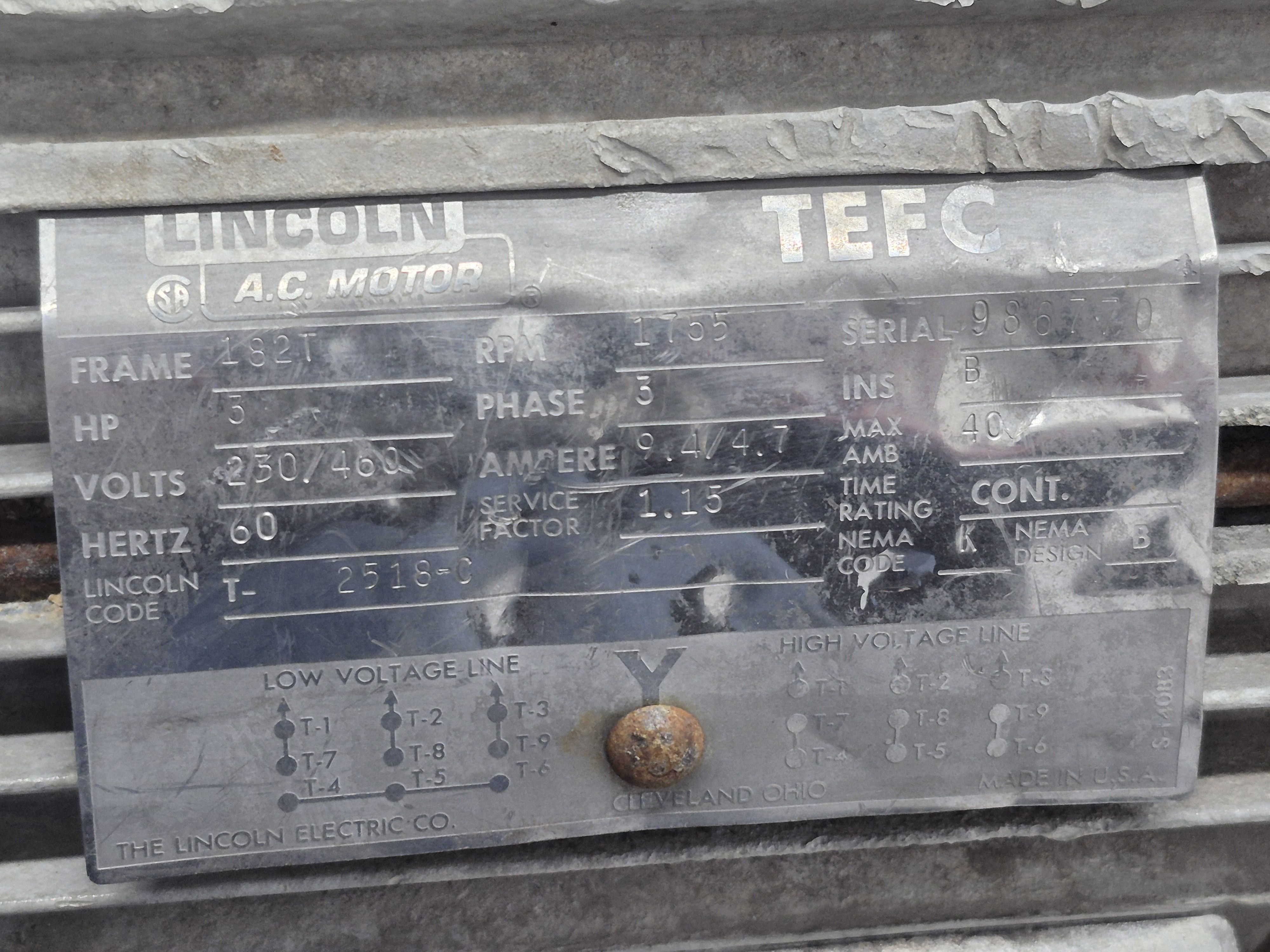 Used Regis 8.72 3 HP Centrifugal Pump