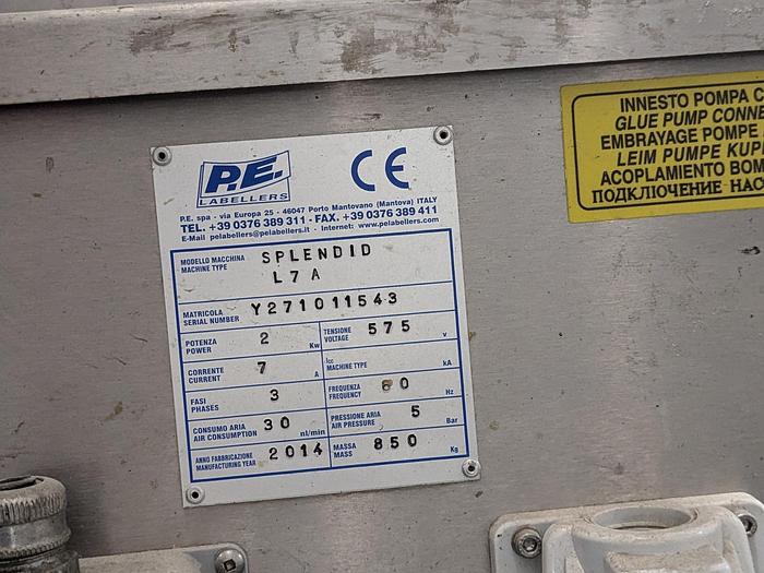 Used P.E. Labellers SPLENDID L7A Labeler Glue Wrap