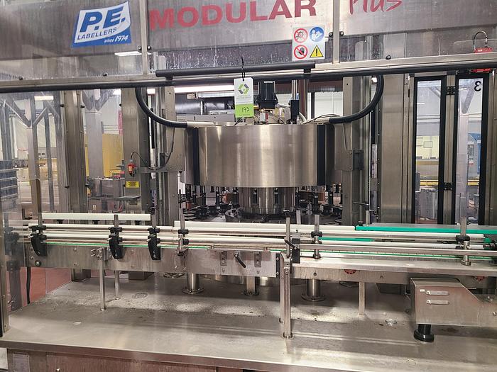 Used P.E. Labellers 30-Head Rotary Labeler