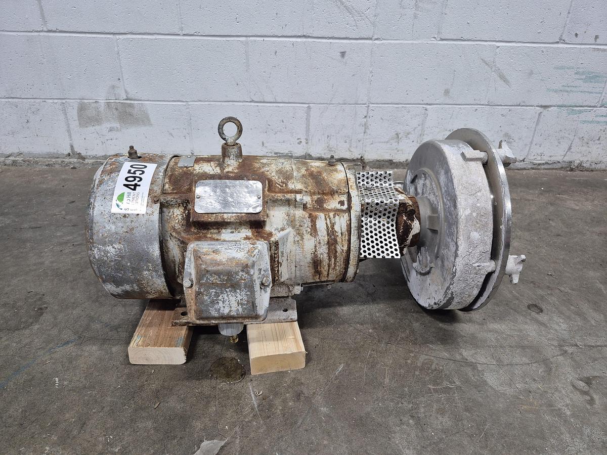Used SS Centrifugal Pump with 10 HP Motor