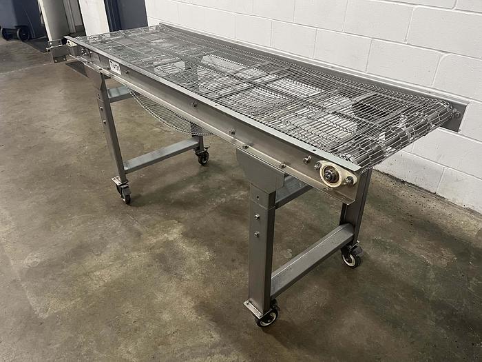 Used New Wave 6'L Wire Mesh Conveyor