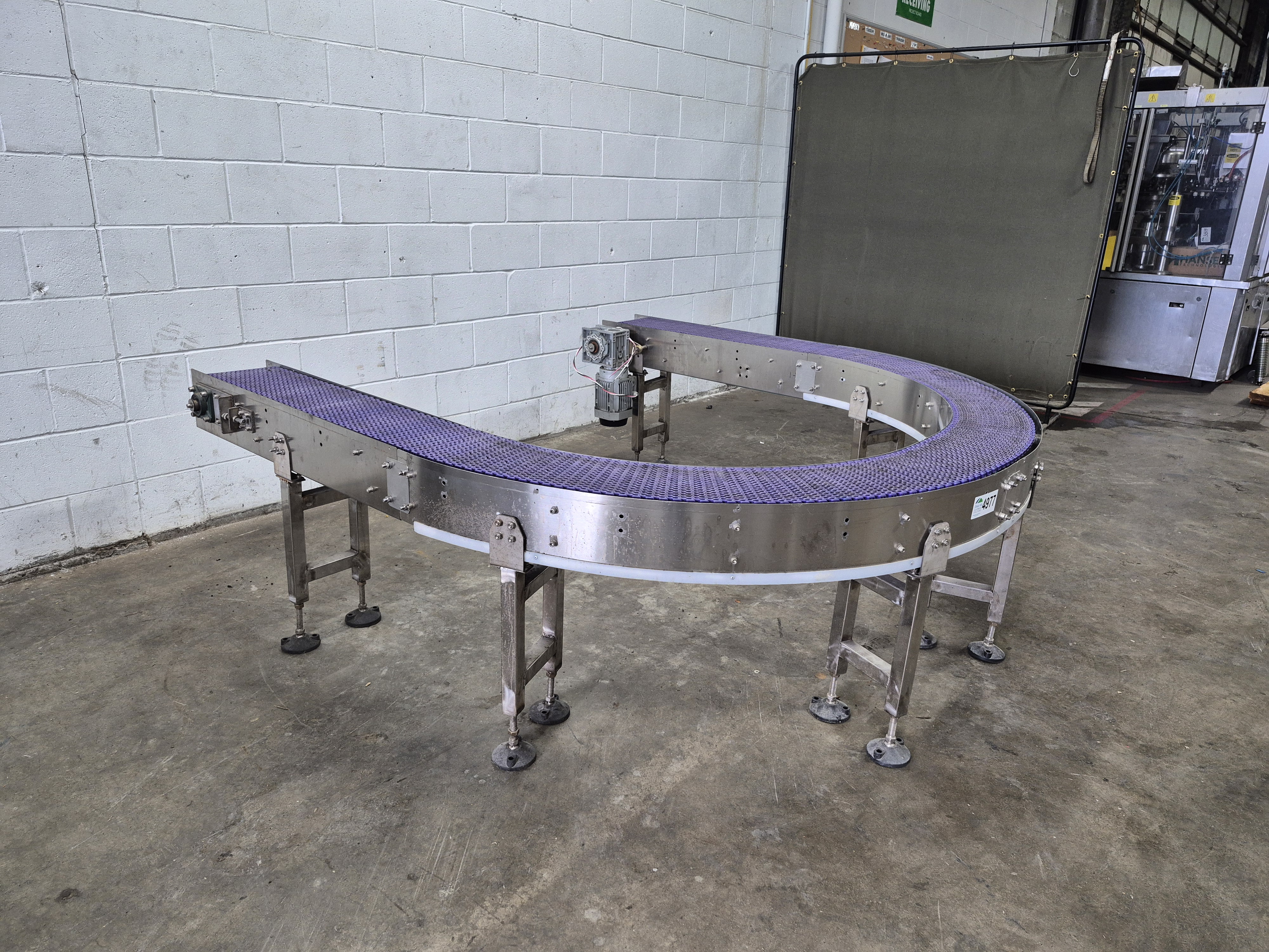 Used 180° Curved Conveyor Belt