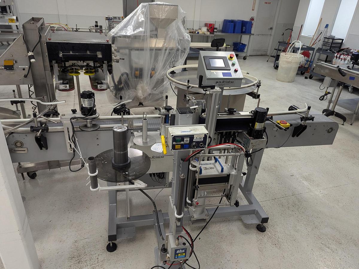 Used Autolabe Inline Bottle Labeller