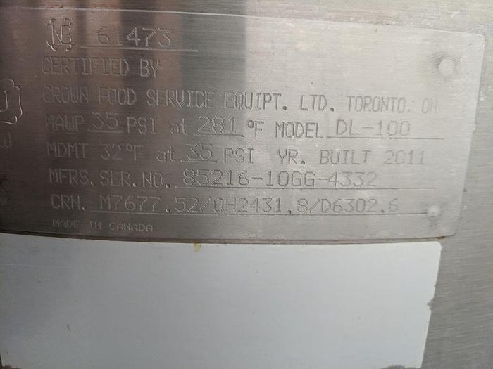 Used Southbend DL-100 Steam Jacketed Kettle