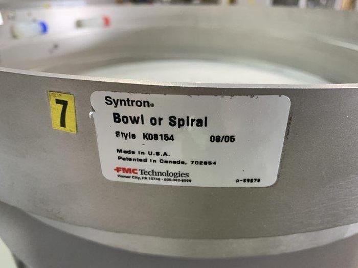 Used Syntron KD8154 Vibratory Bowl Feeders
