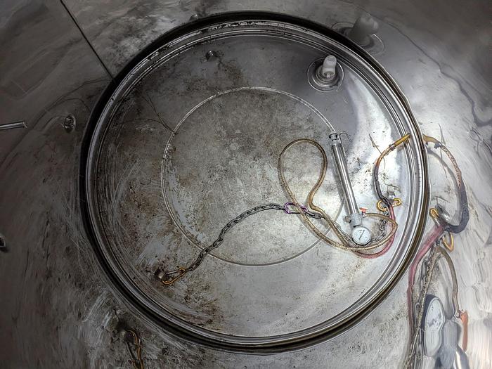 Used Marchisio 1000L Stainless Flat Bottom Wine Tank