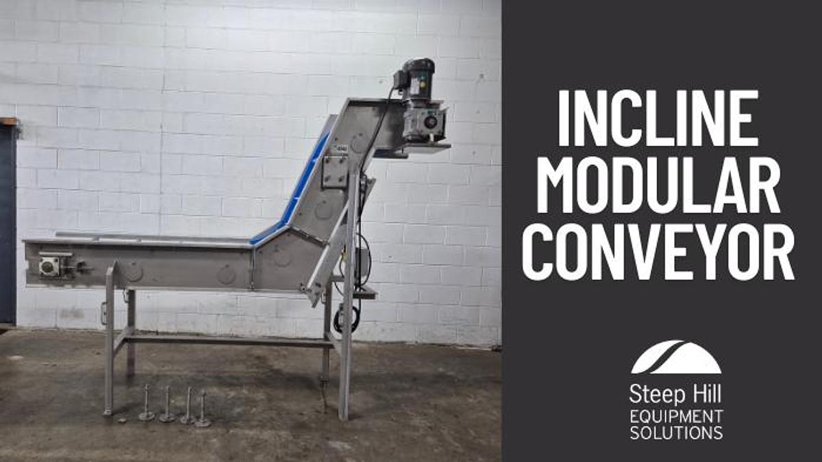 Used Incline Modular Conveyor