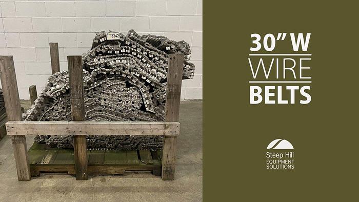 Used 30" Wide Wire Belts