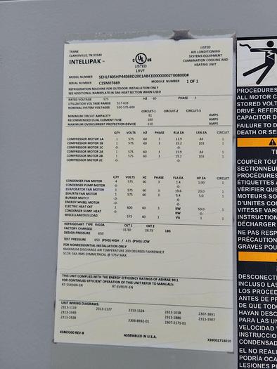 Used 116 ton Chiller with Pumps + 40 ton Crane