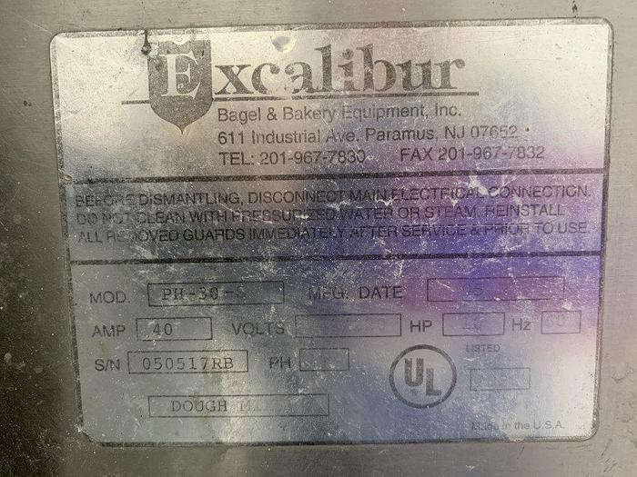 Used Excalibur PH-30-S Twin-Arm Mixer