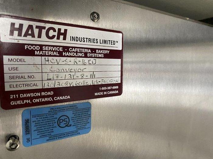 Used Hatch 16' Tray Make-Up Conveyor