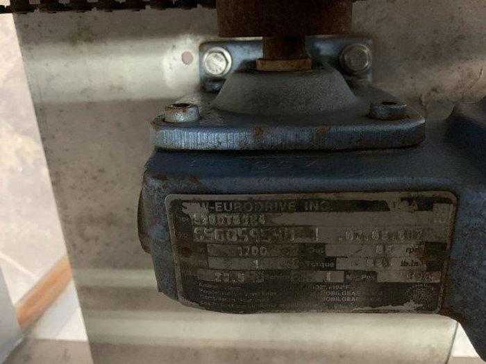 Used Pneumatic Press on Chain Conveyor