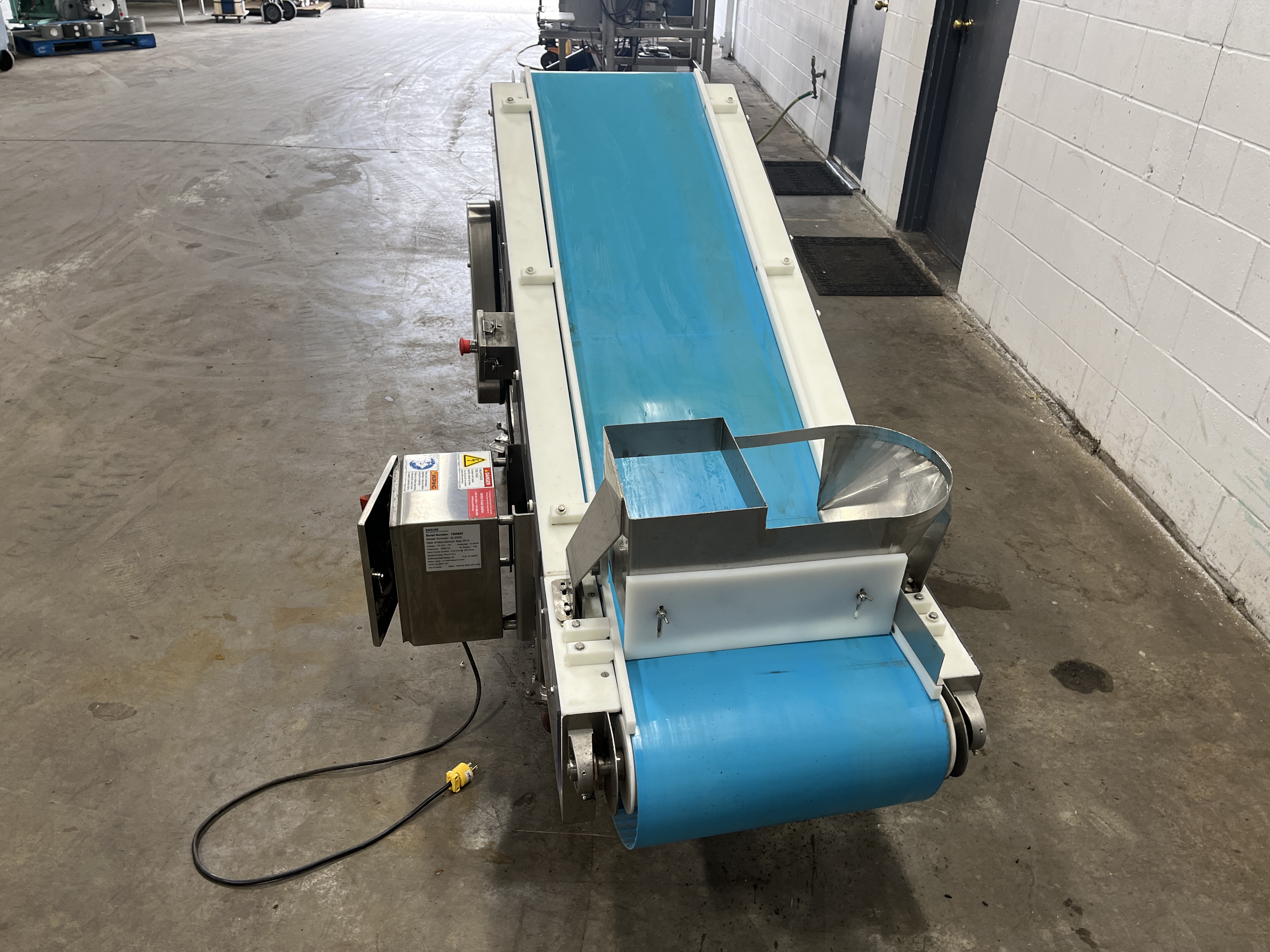 Used SafeLine Incline Conveyor Metal Detector