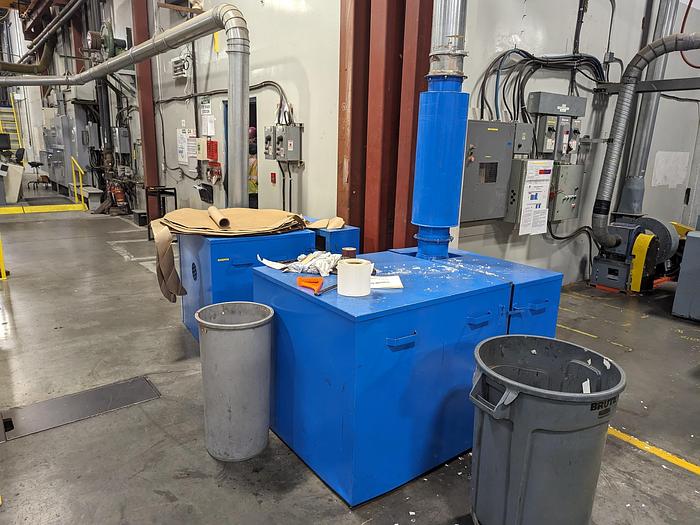 Used Inline Scrap Chopper with Sterling Blower