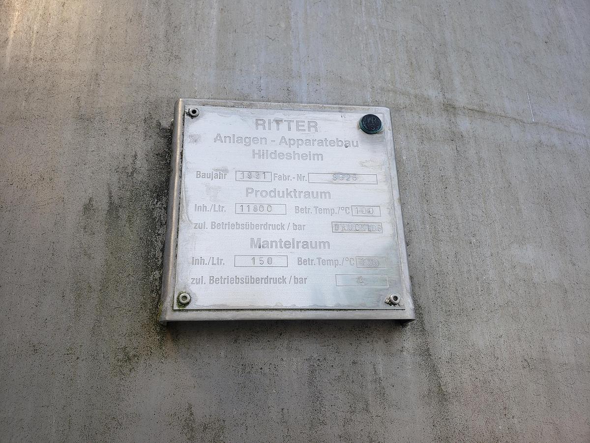 Used 12,000L SS Jacketed Tanks with Agitation