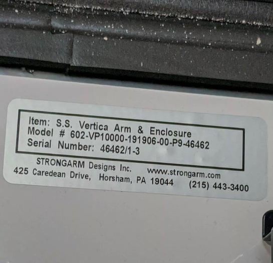 Used Strongarm Controller With Vertica Arm