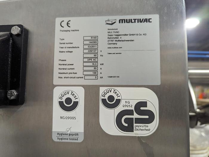 Used Multivac Roll-fed Thermoformer R145
