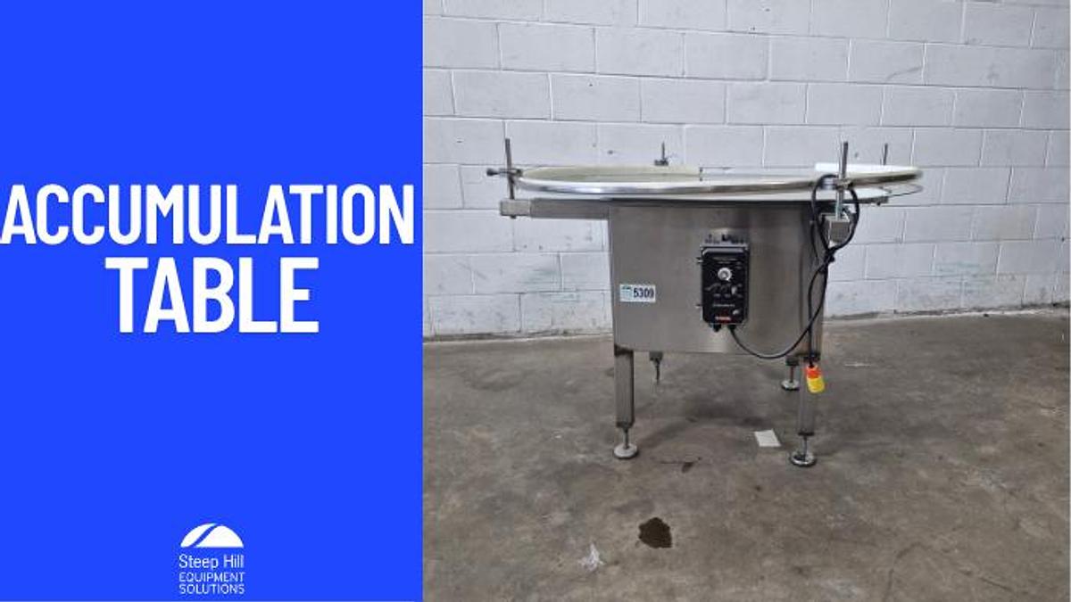 Used Accutek 48" Rotary Accumulation Table