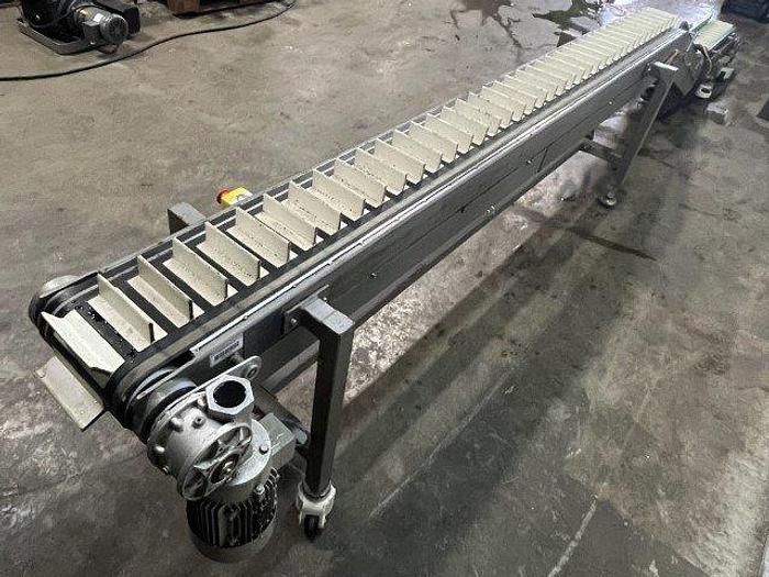 Used Viking 18' Long Cleated Conveyor