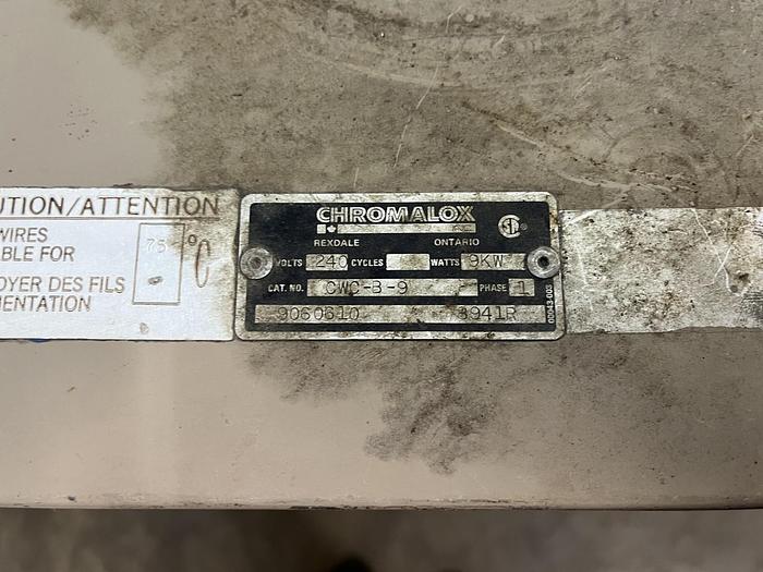 Used Chromalox Water Heater With Pump