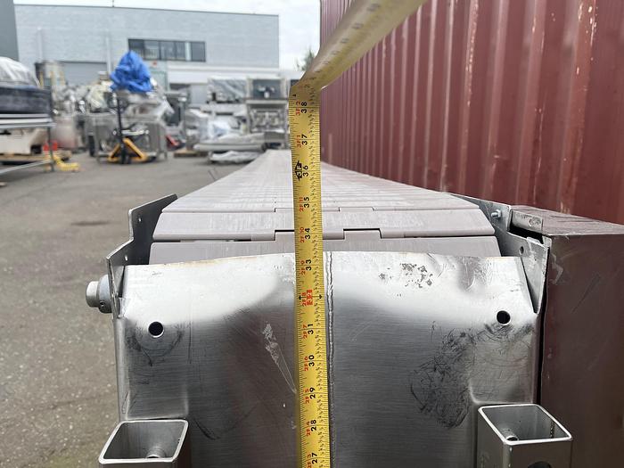 Used 17'L Inclined Modular Conveyor