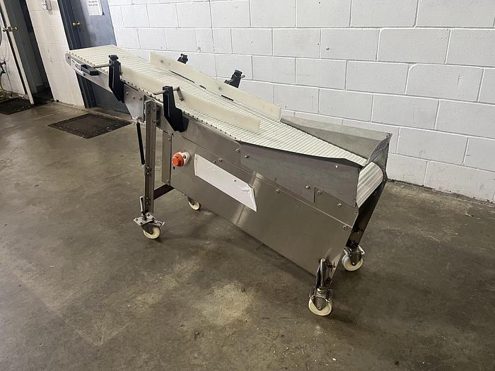 Used 6'L Inclined Modular Conveyor