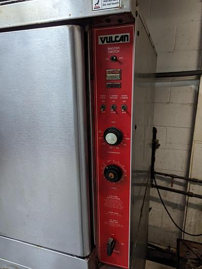 Used Vulcan Double-Stack Gas Convection Ovens