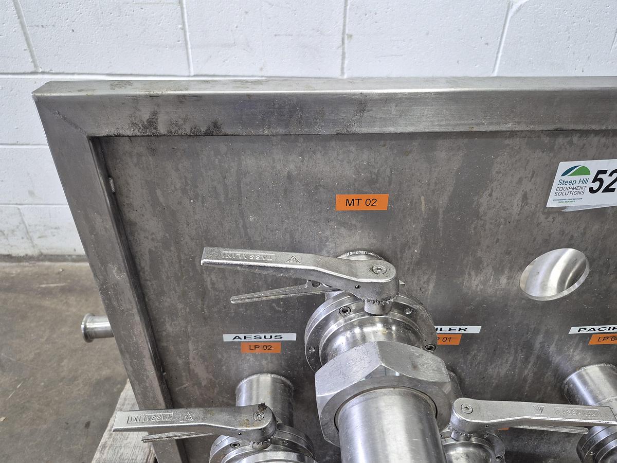 Used Sanitary Stainless Steel Flow Transfer Panel