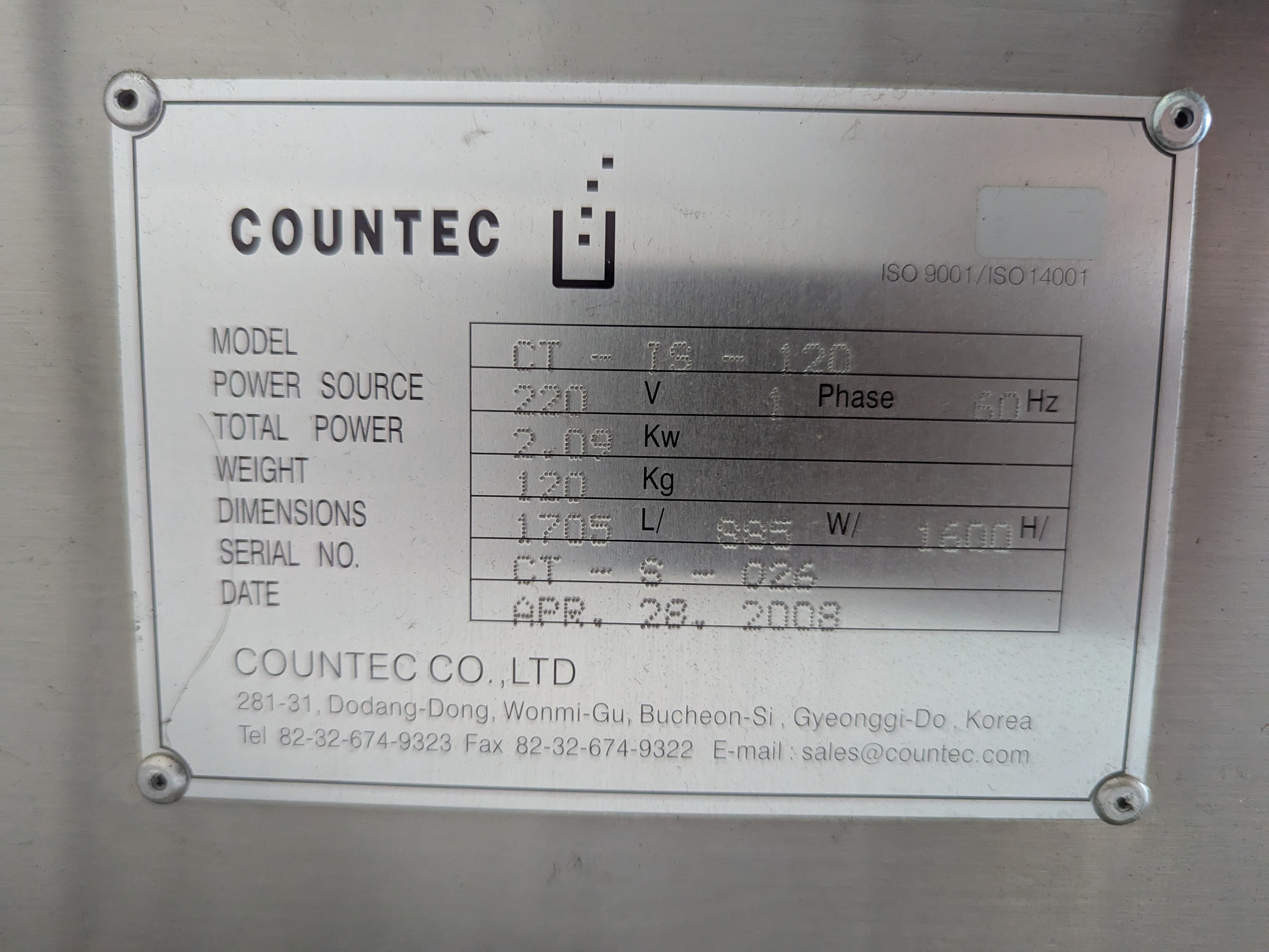 Used Countec Induction Sealer