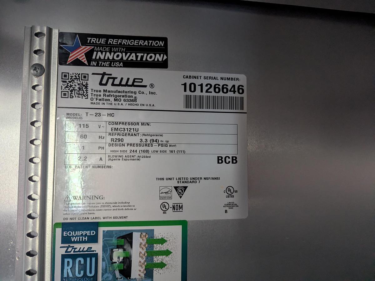 Used True T-23-HC Reach-In Refrigerator