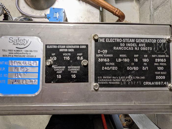 Used Electro-Steam Electric Boiler 240HP 