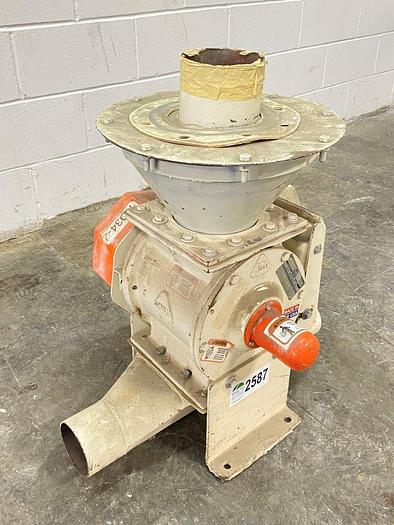 Used Kice VJ Rotary Airlock Valve with Hopper