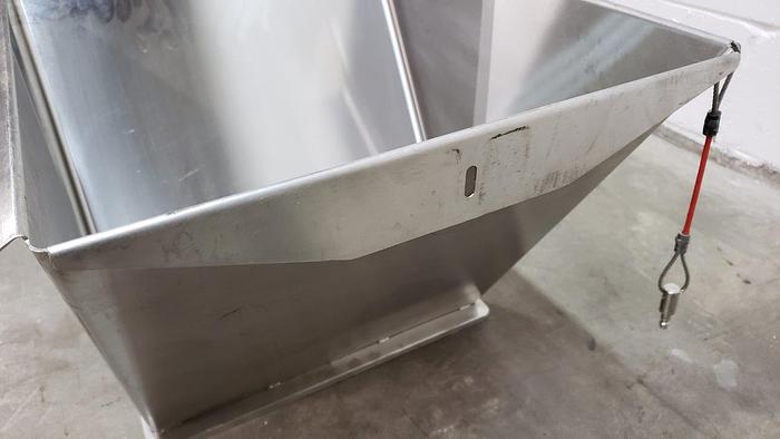 Used 6 Gallon SS Rectangular Hopper