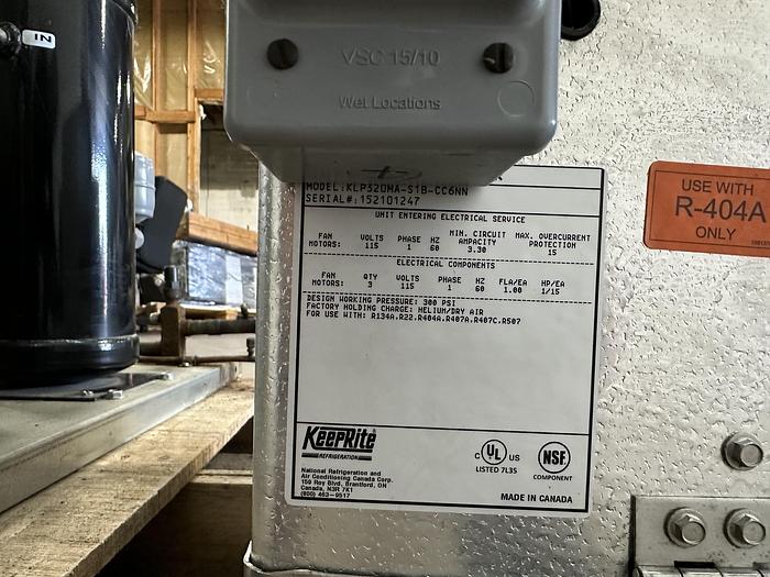 Used KeepRite Condensing Unit KEHA025E6-IT3B-A