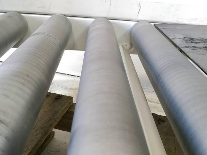 Used 42" diameter Curved Roller Conveyor