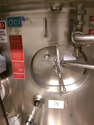 Used DCI 7000 Gallon Vertical SS Silo Dairy Tank