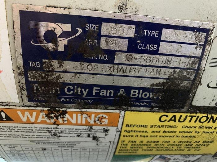 Used Twin City 150 QSL CO2 Exhaust Fan