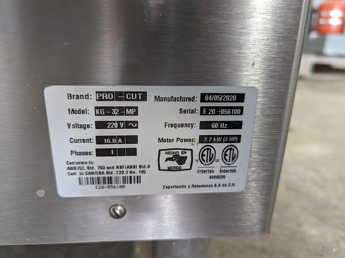 Used Pro-Cut KG-32-MP Electric Meat Grinder