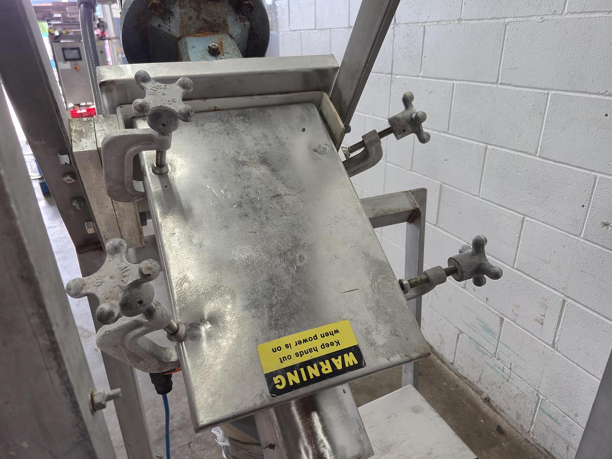 Used Flexicon Stainless Steel Flexible Screw Conveyor Drive & Charging Adapter Assembly