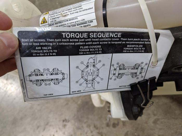 Used Graco Husky 1050 Double Diaphragm Pump