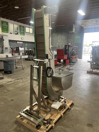 Used Elevating Conveyor with Hopper