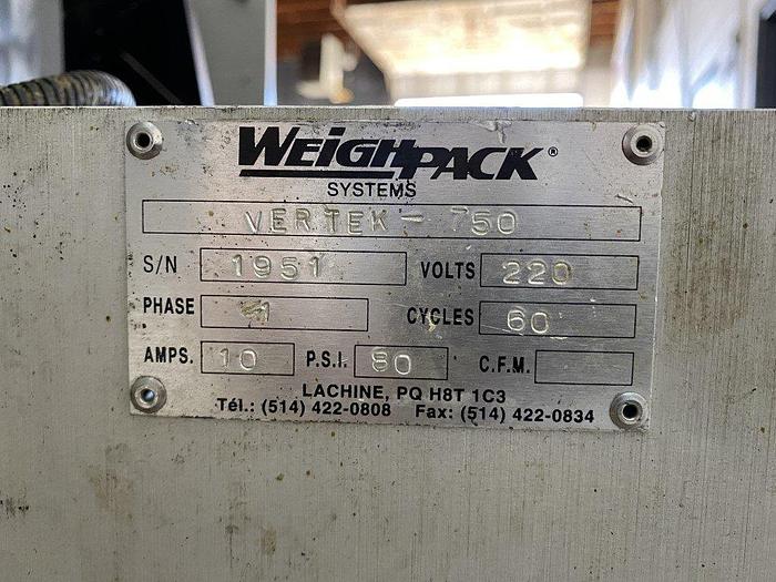 Used Weighpack Unifiller Liquid VFFS Bagger