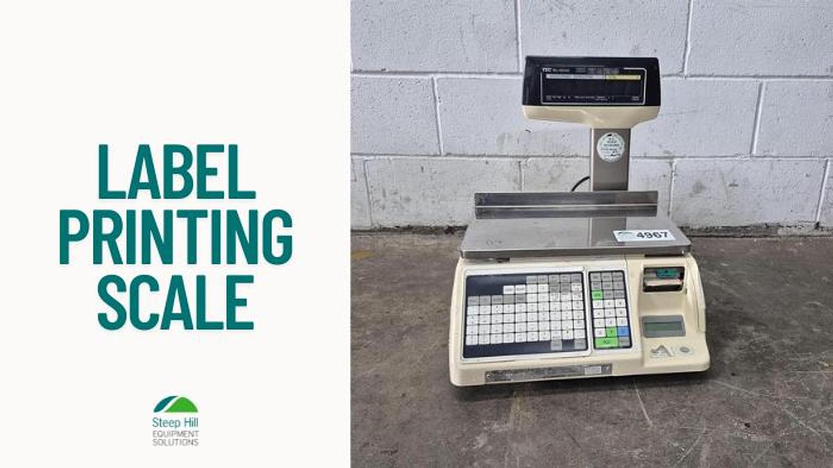 Used TEC Digital SL-9000 Label Printing Scale