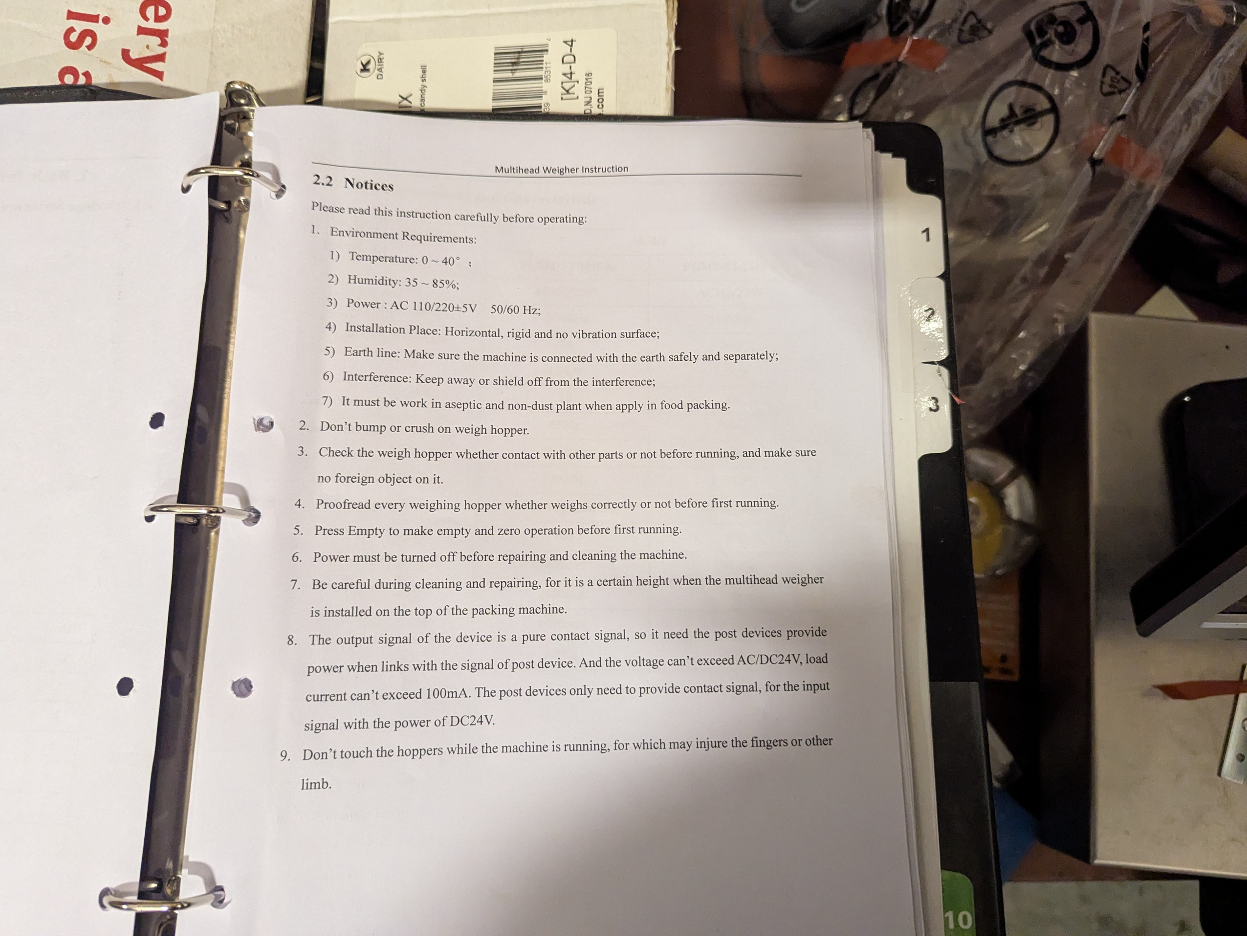 Used Matrix 916R Bagger with Platform and 10 Head Scale